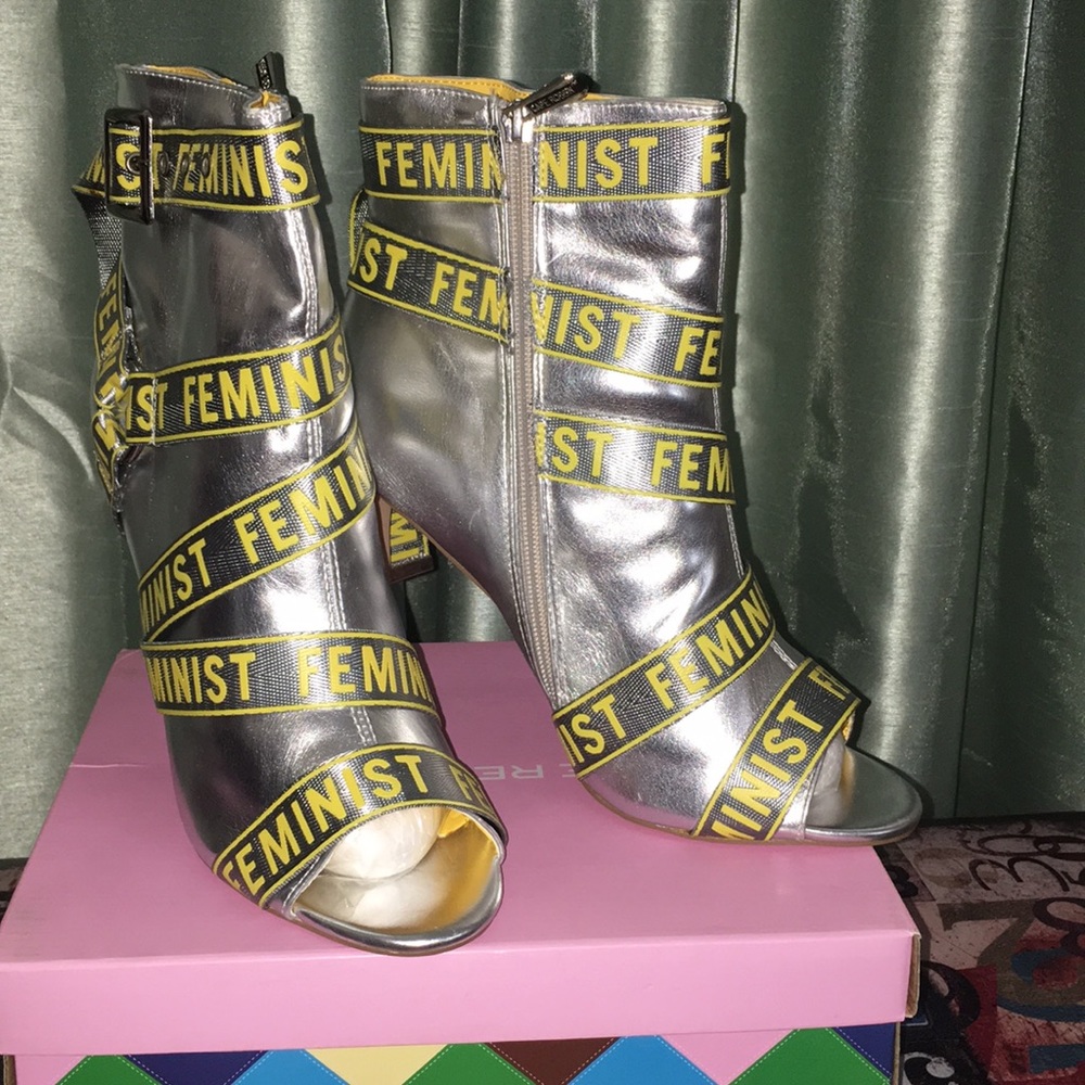 New. Feminist boots by Cap Robbin. Rare